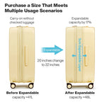 Mixi New Design Puristic Expandable Travel Luggage TSA Lock Lightweight Large Capacity PC Suitcases Spinner Wheels 20 24 26Inch