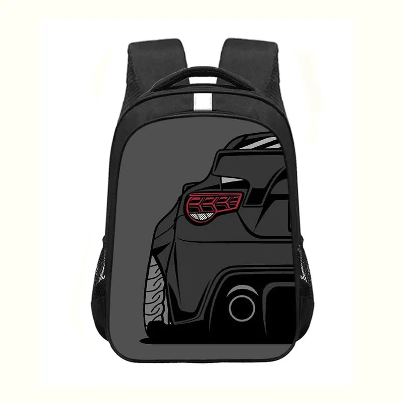 Japan JDM Racing Car Print Backpack Engine Turbo Women Men Rucksack Children School Bags for Teenager Laptop Backpack Travel Bag