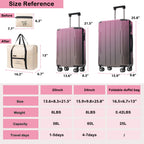 2-Piece Spinner Luggage Set with Duffle