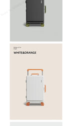 New Luggage 20 inch Carry-on Suitcase Side Opening Travel Suitcase Aluminum Frame Trolley Case 30 inch Large Capacity Luggage