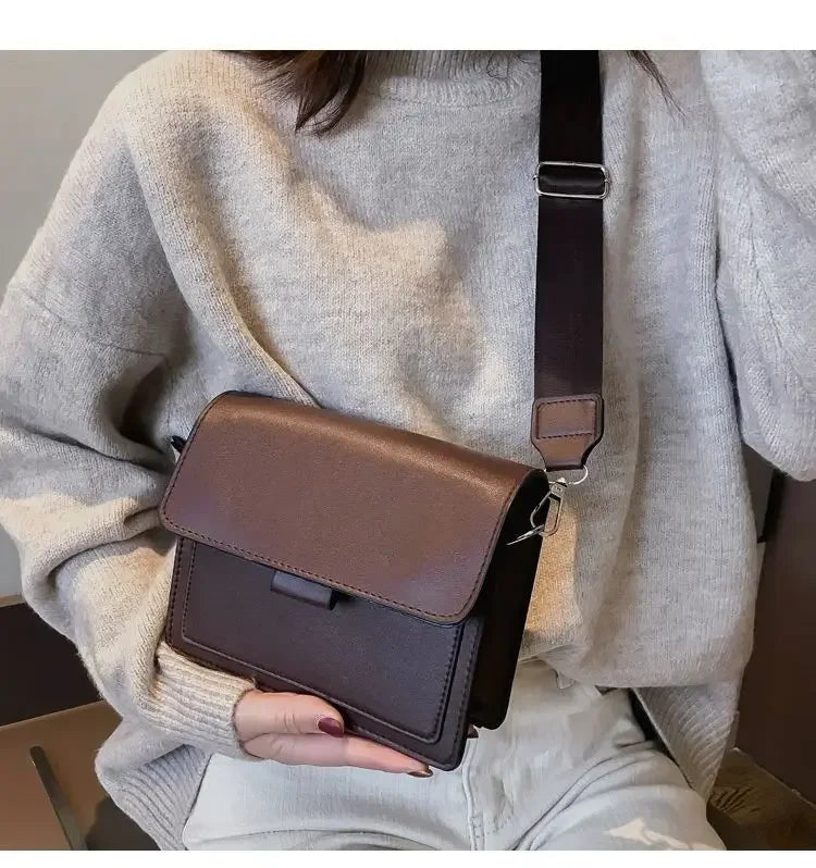 Fashion Women Crossbody Bag PU Leather Small Shoulder Messenger Handbag for Travel