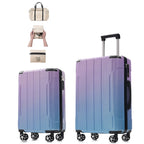 Luggage Sets 2 Piece Suitcase Set with Spinner Wheels, Built-in TSA Lock, Foldable Duffel Bag for Travel Men & Women