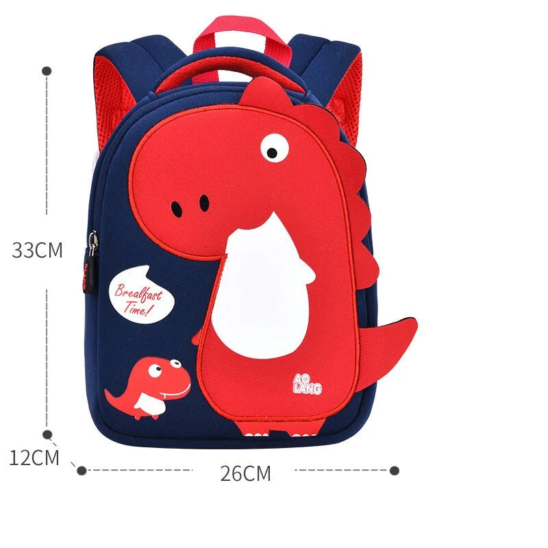 Cute Kids School Bags Kindergarten Preschool Bag Dinosaur Children Schoolbag 3-8 Years Old Cartoon Fashion Backpack for Girl Boy
