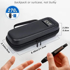 Insulin Cooler Travel Case with Thermometer Display Waterproof Medicine Organizer Bag Insulin Cooling Bag for Diabetics