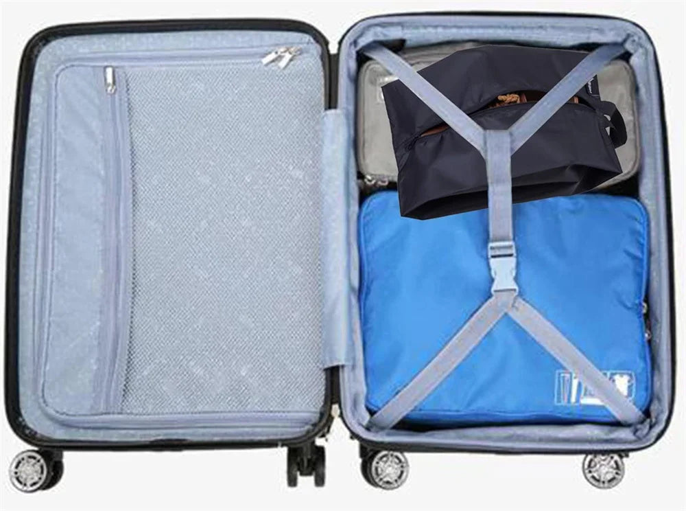 2 or 4 Pack: Portable Nylon Waterproof Shoe Storage Bags with Zipper Closure