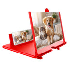 3D HD Phone Screen Magnifier Desktop Mobile Amplifier Stand for Seniors Video Movie Watching Home Travel Party Use