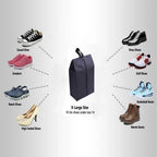 2 or 4 Pack: Portable Nylon Waterproof Shoe Storage Bags with Zipper Closure