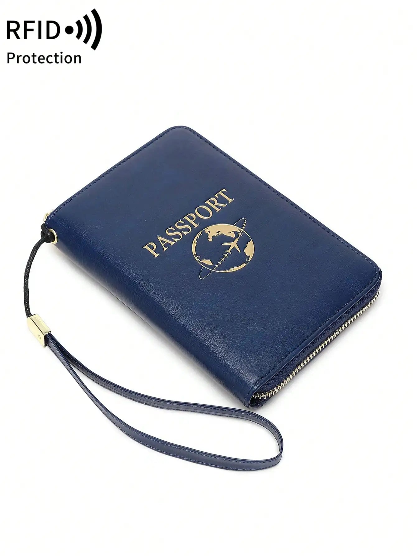 RFID Passport Wallet with Wrist Strap