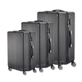 Roshanda 3-Piece Luggage Set Suitcase set 20 "24" 28 "ABS hard shell travel luggage set 4 Universal Swivel quiet Wheels