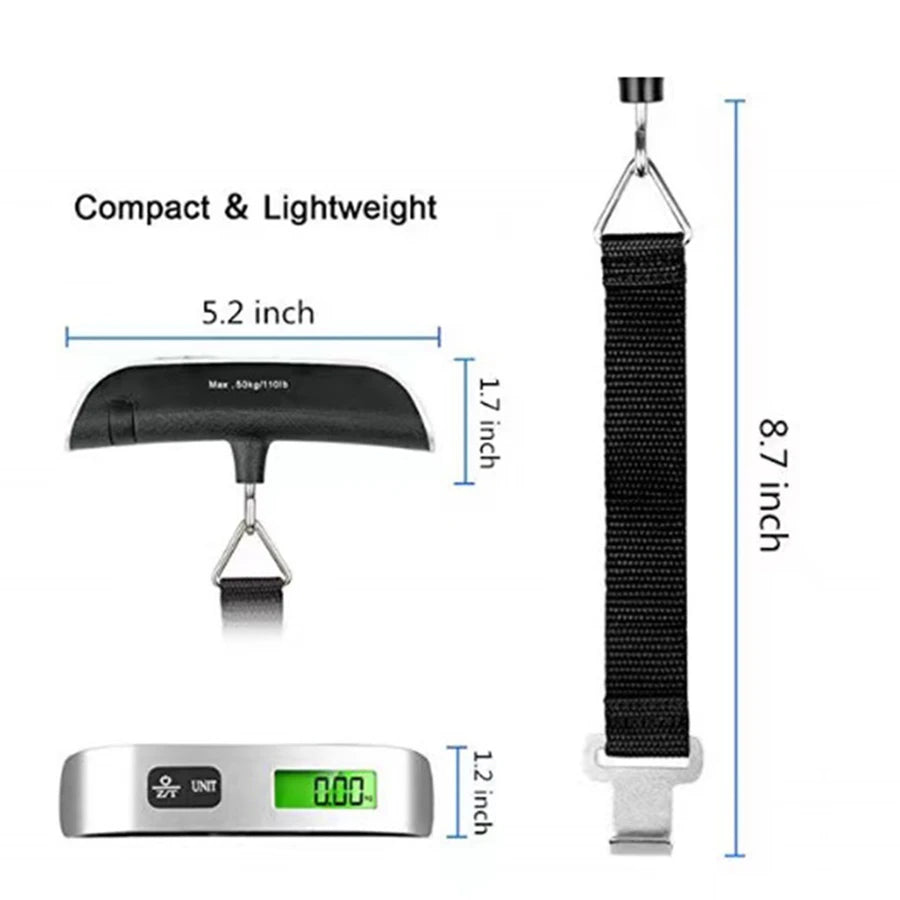 Portable Digital Luggage Scale with LCD Display