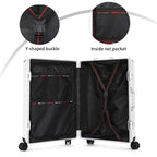 Trolley Luggage 20 24 26 28" Aluminum Frame Rolling Luggage Case USB Travel Suitcase on Wheels Combination Lock Carry on Luggage