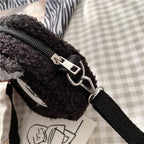 Japanese Style Kawaii Bag Women Cartoon Plush Shoulder Bag for Women New Crossbody Bag Small Phone Purse Bolsa Feminina