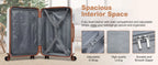 KONO 4/5/6-piece beauty case box cosmetics case hand luggage toilet bag travel bag luggage set