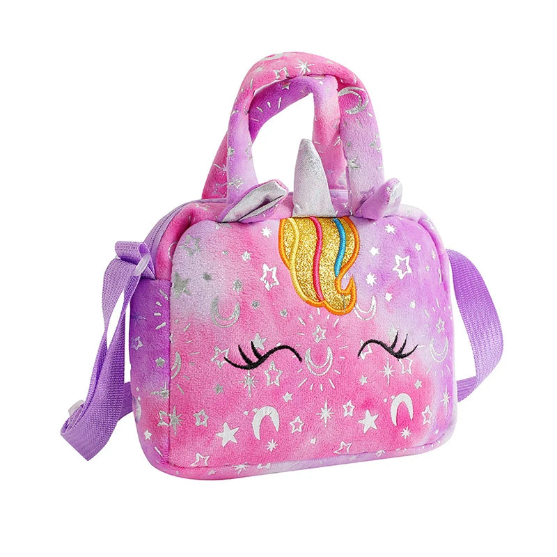 Plush Unicorn Shoulder Crossbody Bag