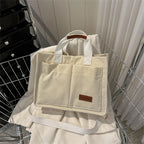 Ladies' handbag, large capacity new fashionable canvas shoulder bag, crossbody bag, commuting bag  zwq