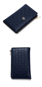 Retro Classic Style Solid Color Women's Long Wallet with Letter Print Portable Women's Clutch Bag Fashionable and Simple