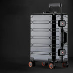 TravelTrolley Luggage 20‘’Carry-On Cabin Suitcase Travel Bags Rolling Luggage Aluminum-magnesium Alloy Travel Suitcase