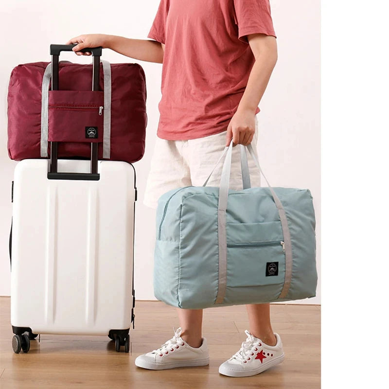 Foldable Travel Duffel Bag - Lightweight / Weekender