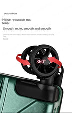 Aluminum Frame Suitcase Super Silent Combination Lock Boarding Rolling Luggage Fashion New Trolley Case 20/22/24/28 Inch