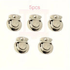 5Pcs Women's Lock Clasp - DIY Craft Hand Bags Clasp - Metal Snap Clasp Locks - Wallet Fasteners - Wallet Buckle