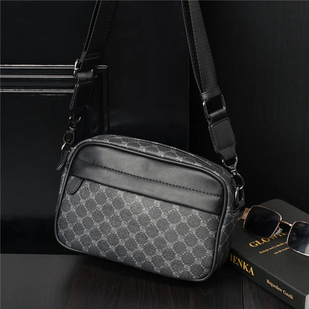 Luxury Floral Print Backpack Men Fashion Design Men's Backpacks Large-capacity Travel Bags PU Leather Backpack Male Schoolbag