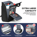 Rolling Laptop Backpack with Wheels