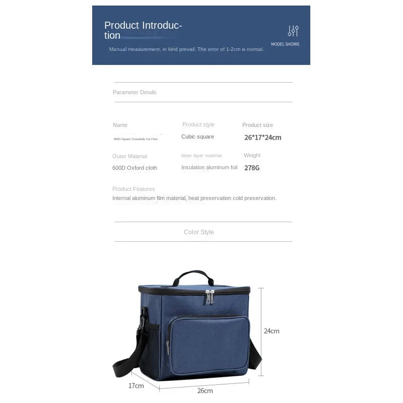 Insulated Lunch Bag Large Lunch Bags For Women Men Reusable Lunch Bag With Adjustable Shoulder Strap Insulated Lunch Bag Large L