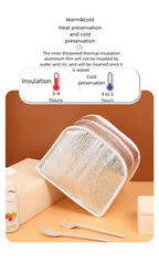 3D Cartoon Insulated Lunch Bag Thermal Food Container Bag for Students Portable Handheld Lunch Box Tote with Easy-Carry Handle
