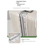 18 Inch Trolley Case Travel Suitcase Boarding Case Aluminum Frame Password Box Suitcase Universal Wheel Rolling Luggage Bag