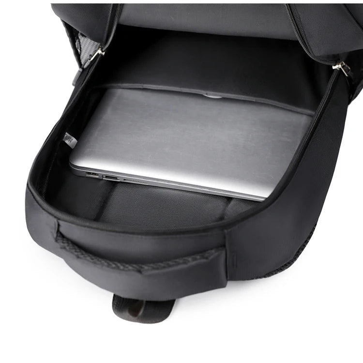Durable Backpack | Universal Leisure Backpack | Multi-Pocket Travel Bag, Suitable for Business Travel, Short Trips - Black