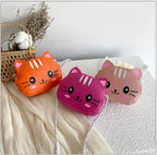 Cute Design Children's Small Cat Shoulder Bags Lovely Baby Girls Coin Purse Boys Kids Crossbody Bag Handbag Princess Accessories