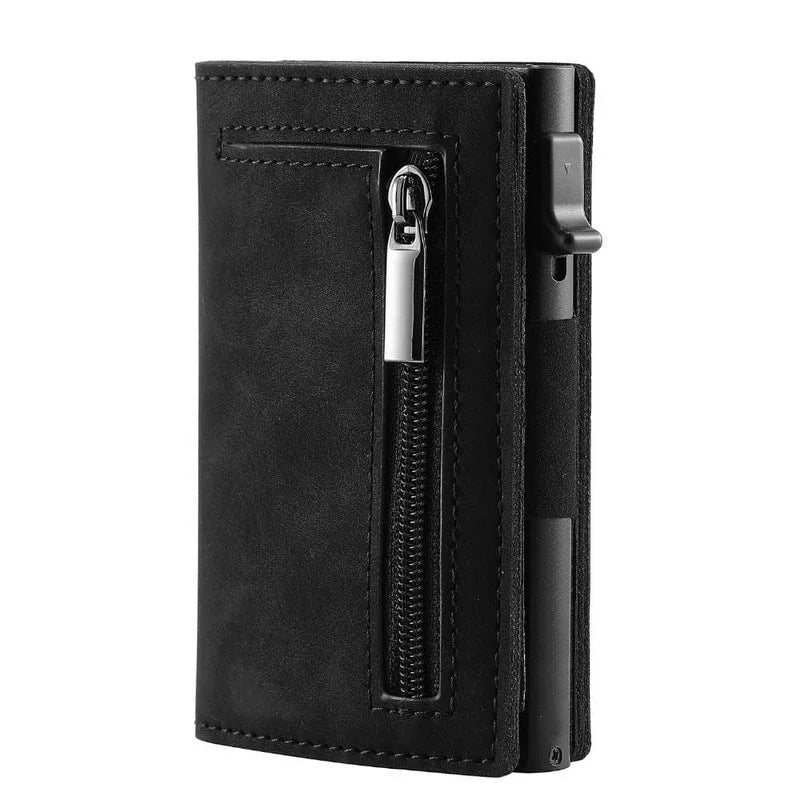 GOOD Rfid Blocking Credit Card Holder Men Pop Up Slim Thin Minimalist Wallet Bank Cardholder Case Black Vallet for Men 2026