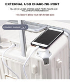 2024 New Durable Large Capacity Luggage Sets Suitcase USB Charging Men Carry-On Boarding Travel 24/26/28/30/34