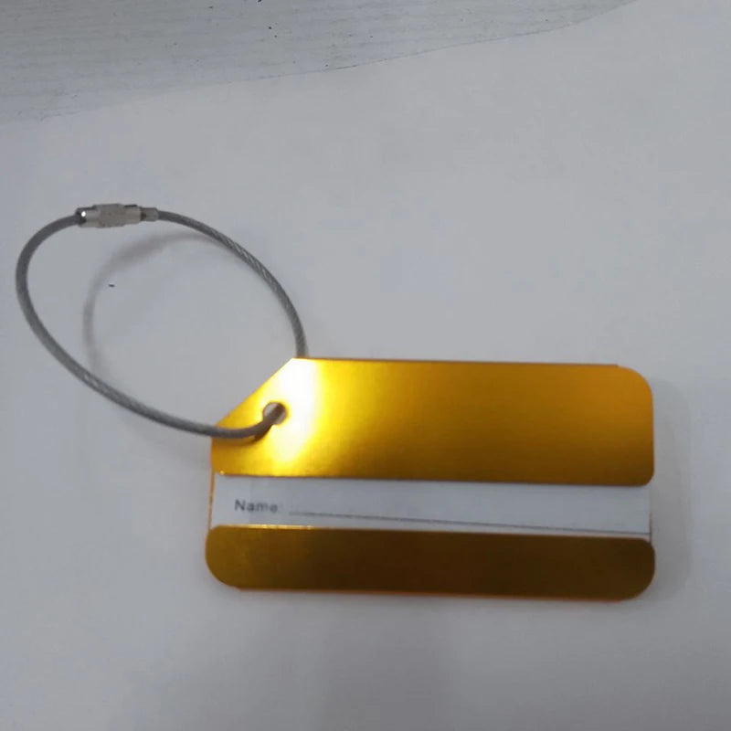 Aluminum Alloy Travel Luggage Tags Suitcase Bag Labels Travel ID Bag Tag Airlines Baggage Labels Card Unisex Travel Accessories