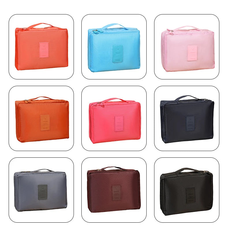 Women's Waterproof Makeup & Toiletries Travel Bag | Portable Cosmetic Organizer, Hanging Shower Pouch