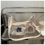 Y2k Harajuku Shoulder Bag Women Korean Transparent Ita Bag School Crossbody Bag Female Japanese Designer Preppy Handbag Purse