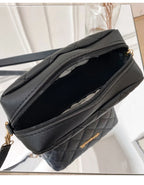 2025 tassel women's small crossbody bag trend diamond grid embroidery camera women's shoulder bag fashion chain crossbody bag