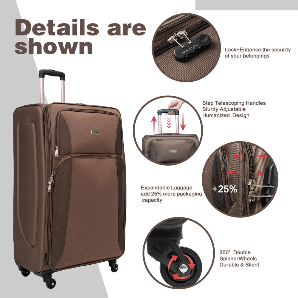 4-Piece Softside Luggage Set