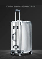 100% Aluminum-Magnesium Alloy Suitcases 20/24/26/29 Inch Lightweight Spinner Luggage TSA Lock Durable Travel Bag