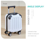 14 inch suitcase with phone holder for easy carrying during travel 360 degree roller suitcase for business purposes suitcase