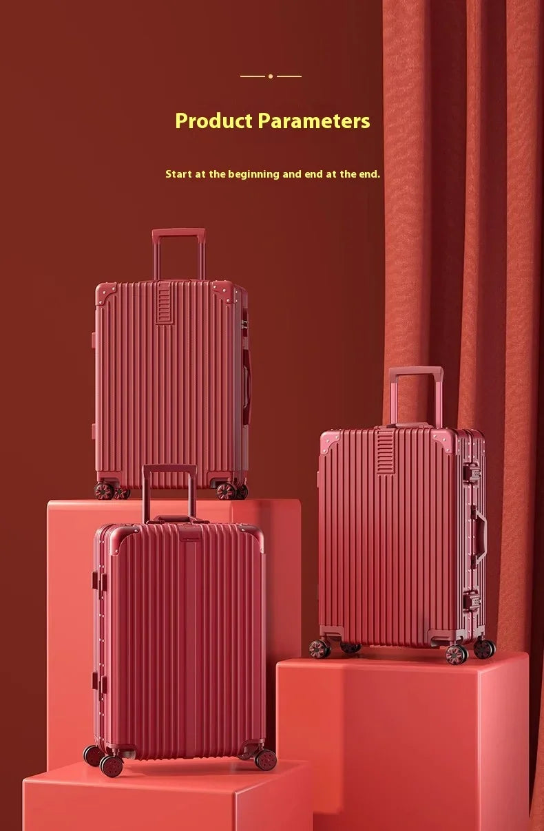 Suitcase Travel Suitcase Fashion Enterprise Suitcase Compact 20-28-inch Lightweight Carrier Roller Suitcase Makeup Box Set