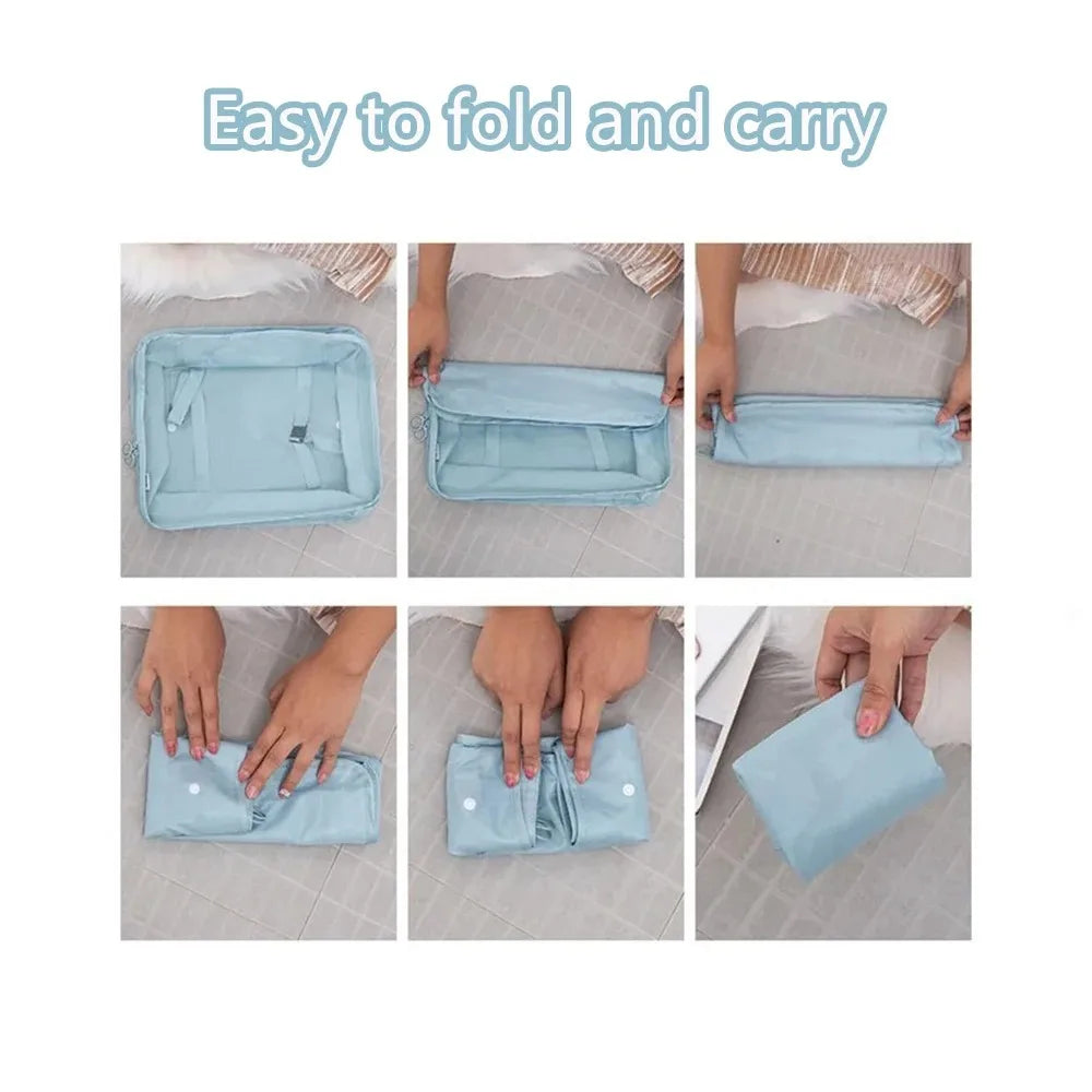 6 Piece Travel Packing Cubes Set
