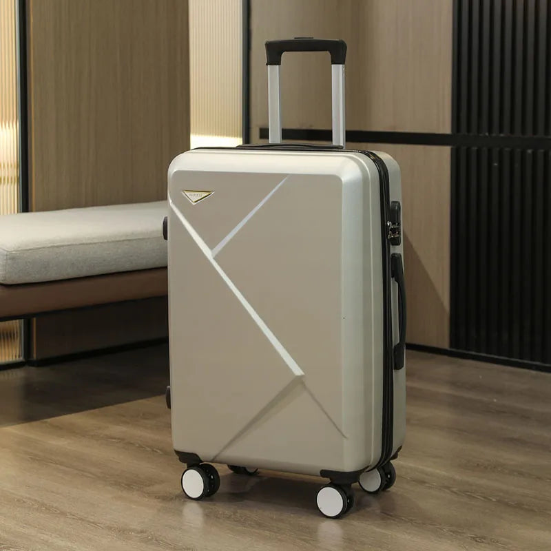 Irregular Z 20/24/28 Inch Carry-on Luggage Suitcase Abs Spinning Wheels with Combination Lock Lightweight Luggage