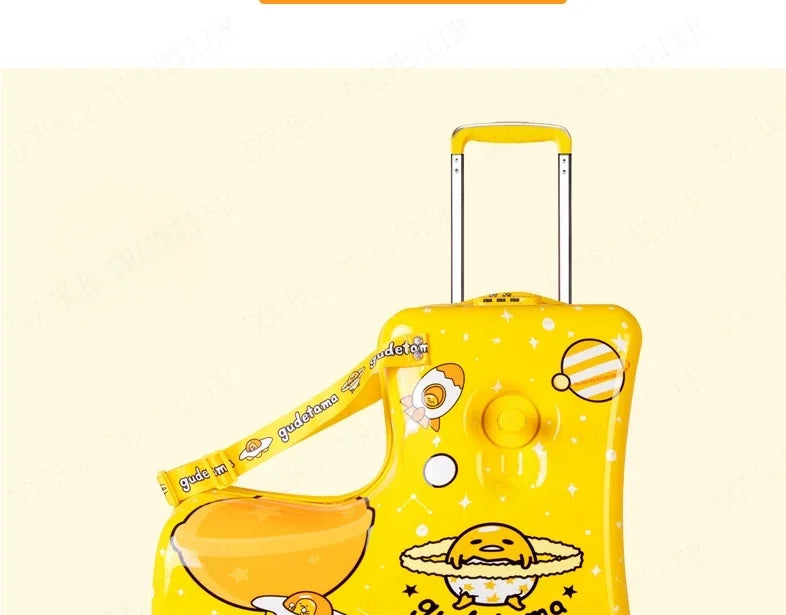 Travel kids luggage cartoon Riding trolley case children's riding suitcase can sit and ride rolling luggage gift travel bags