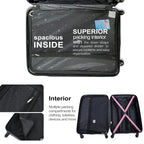 Travelhouse Luggage Set 3 Piece Suitcase Set Double Spinner Wheels TSA Lock Carry-on luggage Clearance (20inch 24inch 28inch)