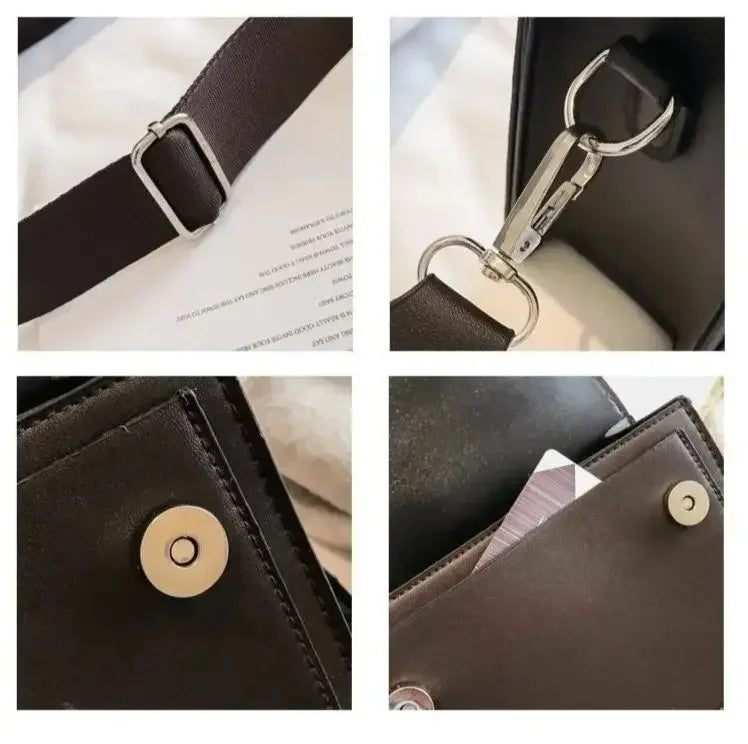 Fashion Women Crossbody Bag PU Leather Small Shoulder Messenger Handbag for Travel