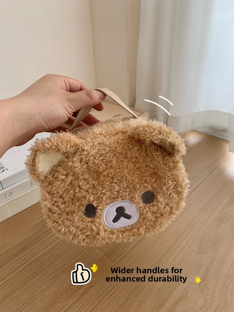 Plushes Makeup Case Anime Relaxed Bear Cosmetic Bag Women Jewelry Storage Pouch Girl Organizer Handbags Gift Hot Sales