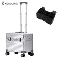 Right Angle Aluminum Suitcase, Top Opening Hard Shell Carry-On Luggage with 360° Spinner Wheels, Camera GearPhotography trolley