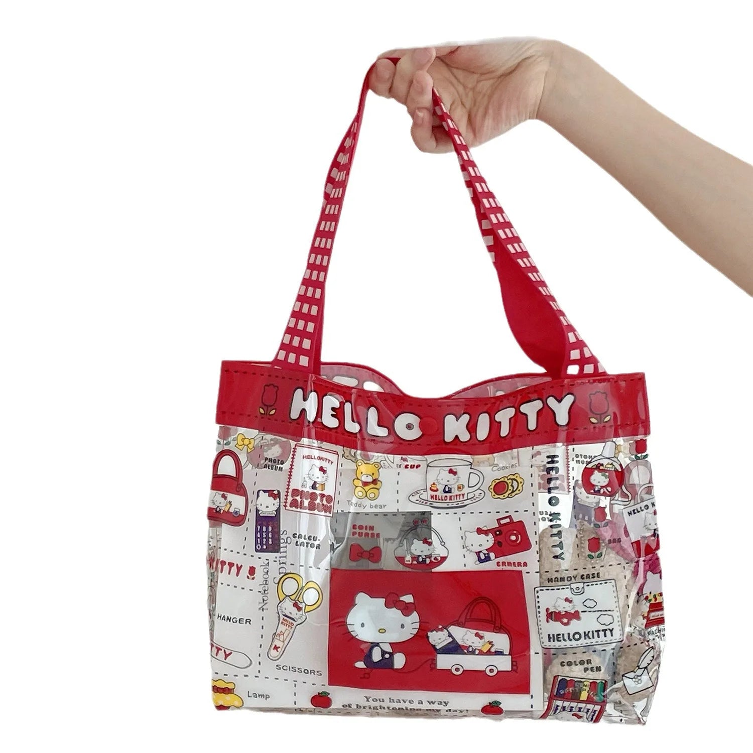Kawaii Hello Kitty Transparent Handbag