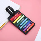1PCS Creative Letter Black and White Luggage Tag Hanger Boarding Hanging Tag Ring Check in Trolley Box  Label Hanging Tag